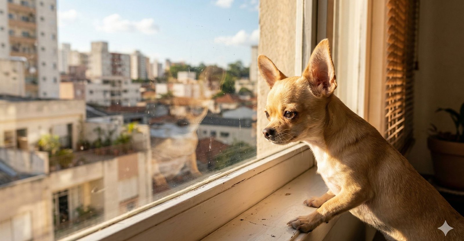 Chihuahua em apartamento