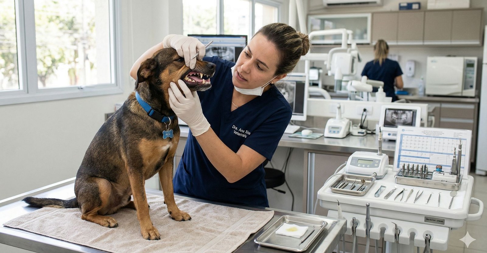 exame dental de cachorro