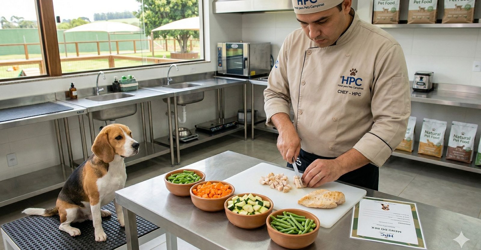 Alimentação personalizada em hotéis para pets