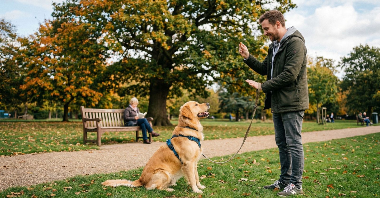 cachorro recebendo comando de silêncio