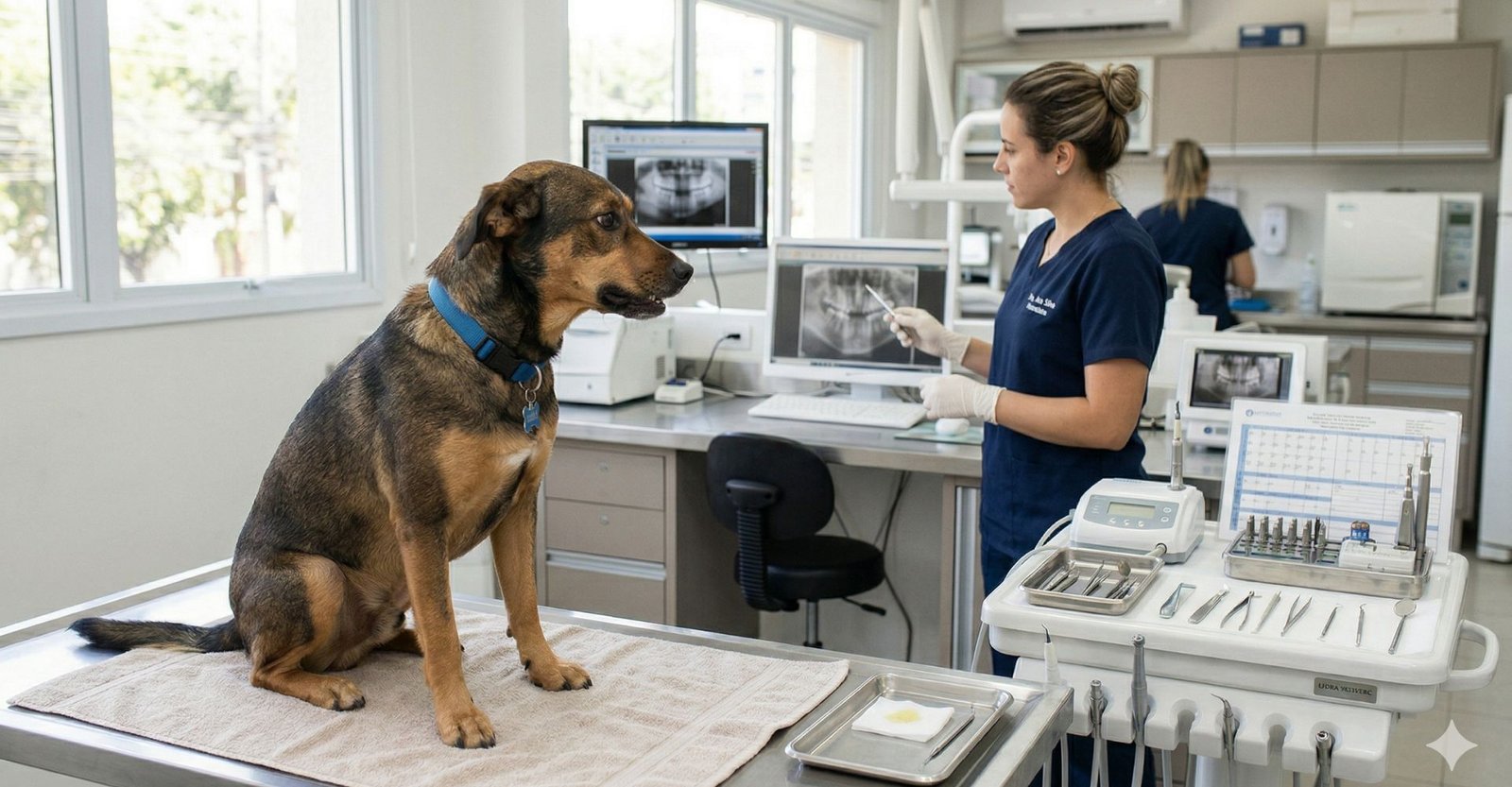 diagnóstico veterinário de cachorro