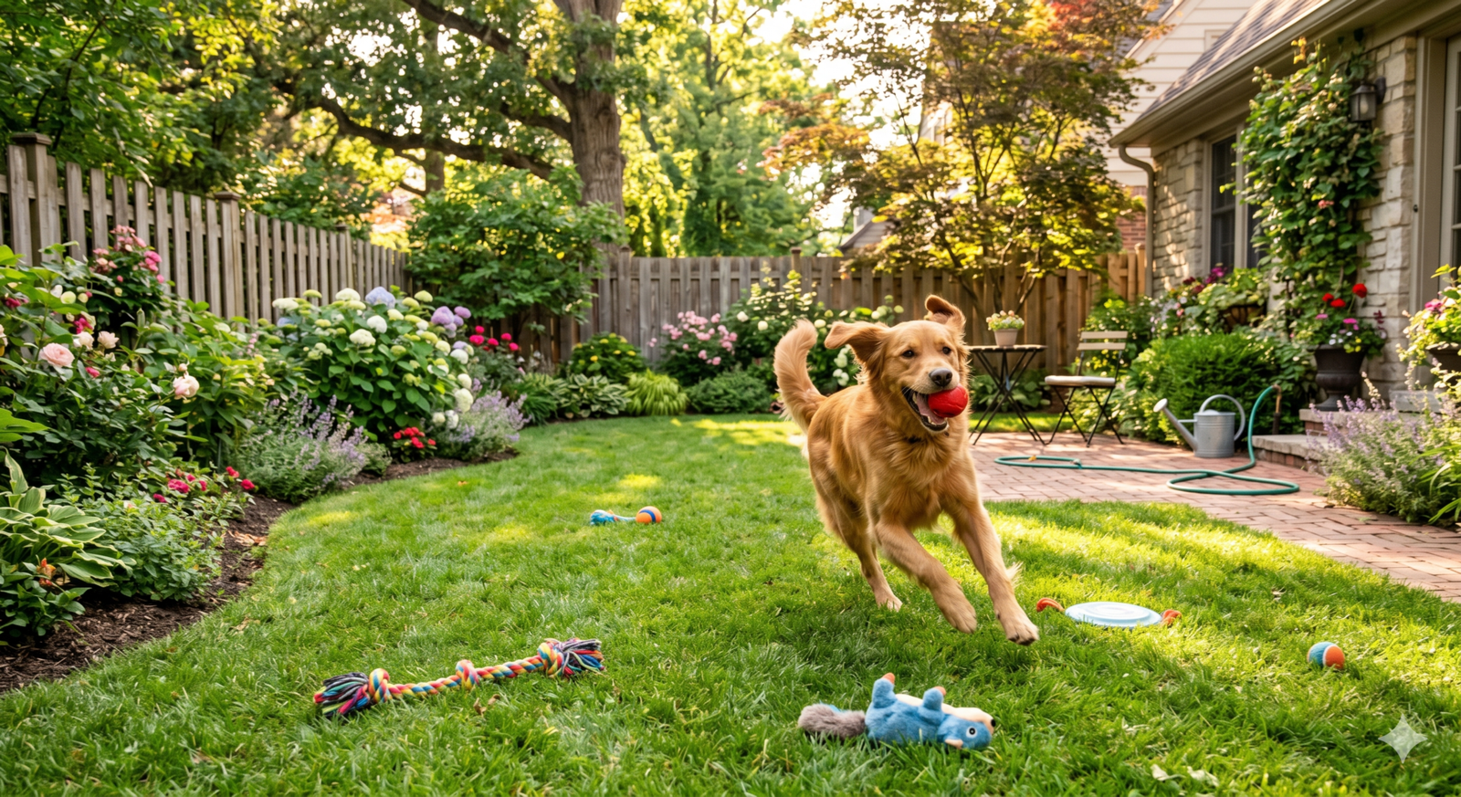 Cão brincando ao ar livre