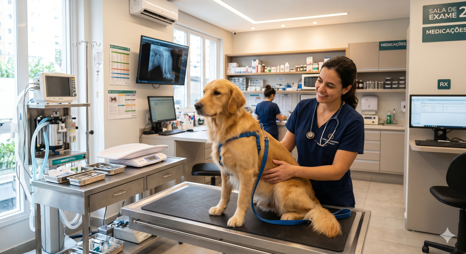 Check-up veterinário em pets