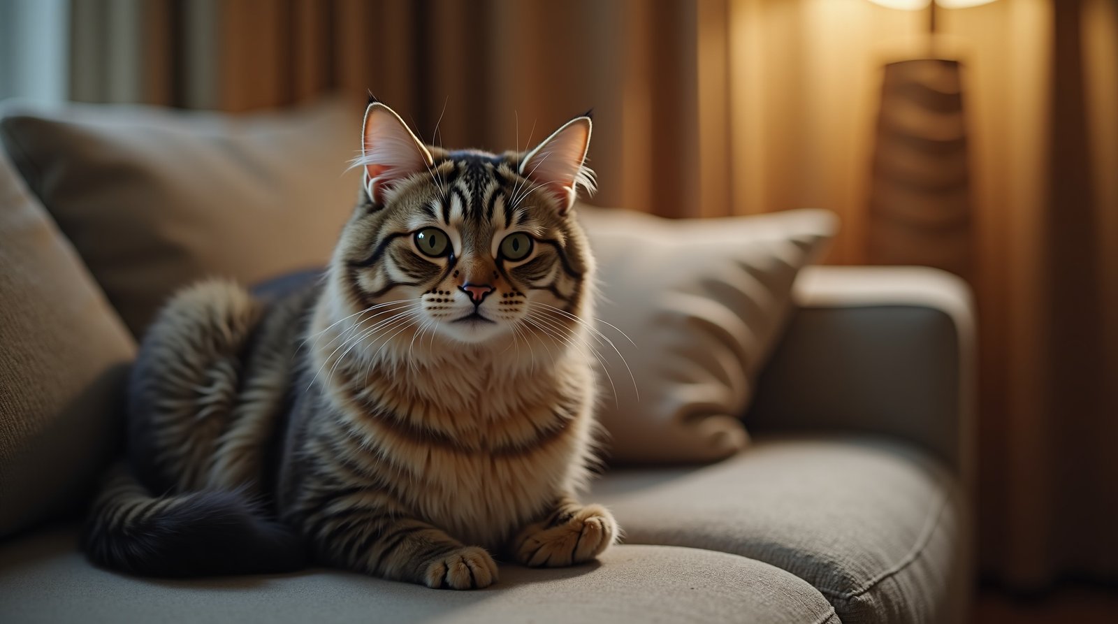 Explorando o Mundo Animal: O Que Separa os Domésticos dos Selvagens? 2 gato doméstico em sala de estar