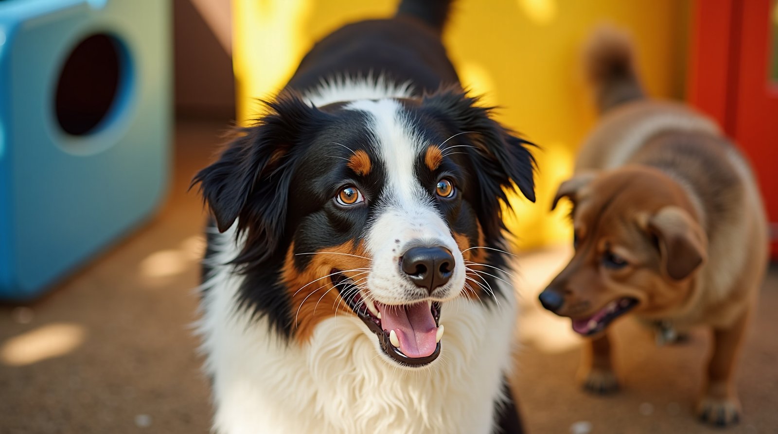 Por Que as Escolinhas para Cachorros Estão em Alta em 2026 1 Cachorro brincando em escolinha para cães