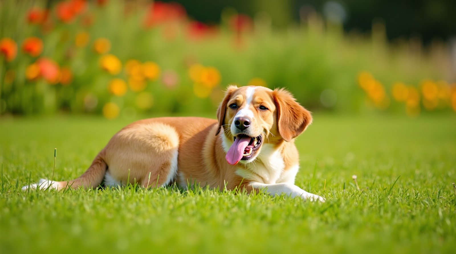 Sinais Que Seu Pet Está Tentando Avisar Que Está Doente 3 cachorro deitado com expressão de dor no parque
