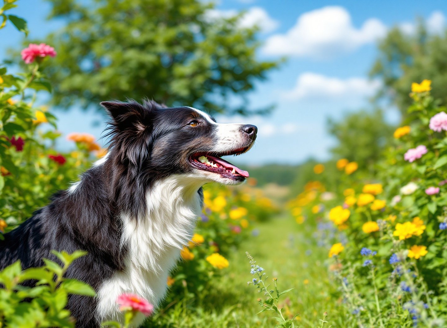 Border Collie resolvendo quebra-cabeça.
