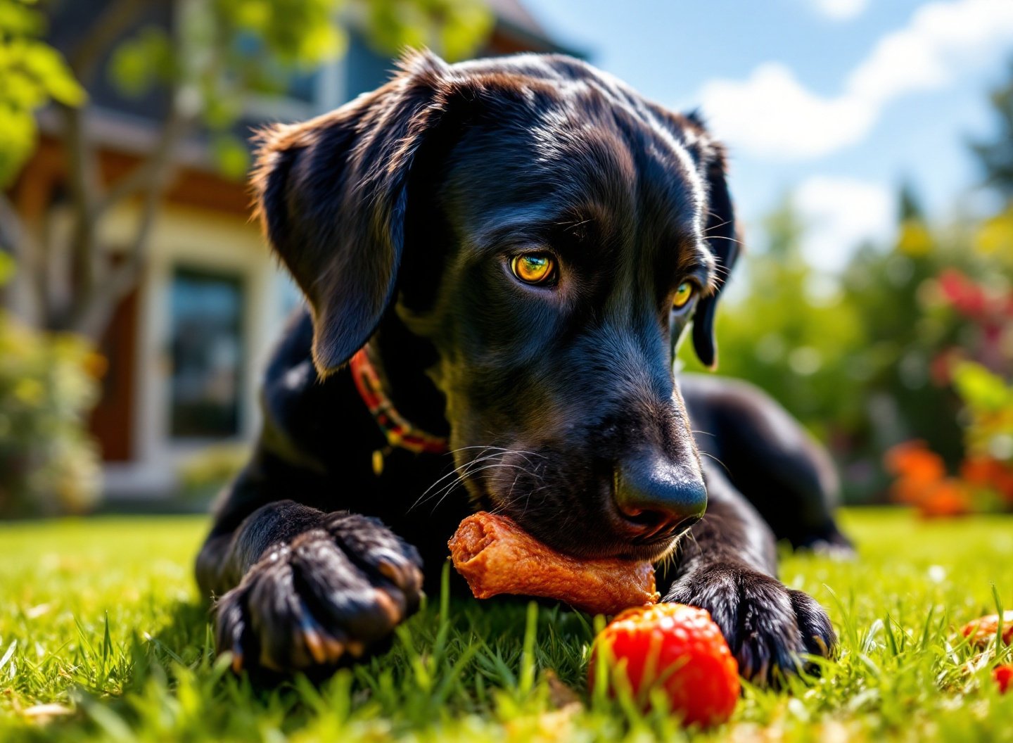 Segurança em primeiro lugar: os brinquedos que protegem seu pet 2 Cachorro filhote com brinquedo de borracha seguro.