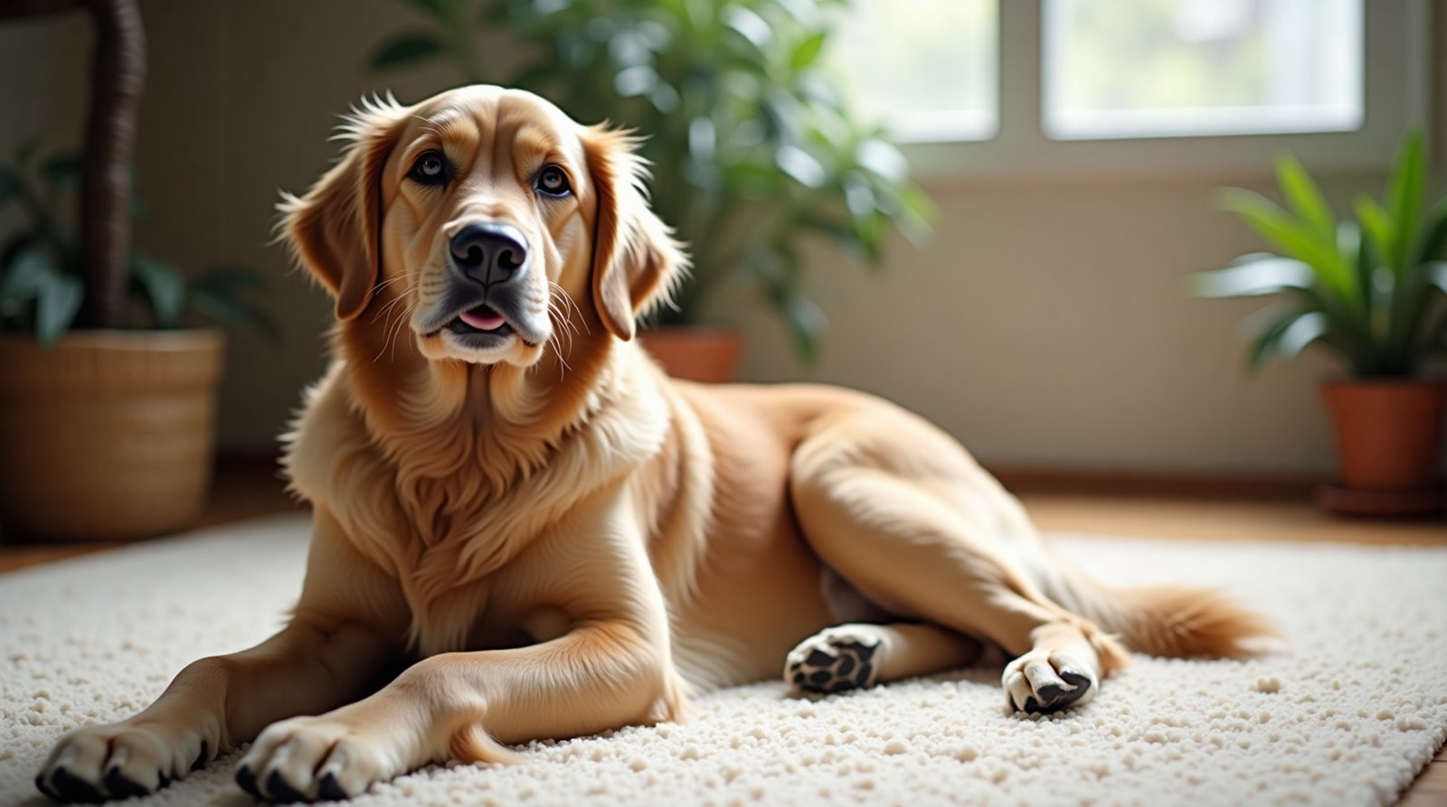 Chega de mistérios! Desvende os sinais do comportamento pet para uma convivência harmoniosa a partir de agora. 2 Golden Retriever observando o tutor, demonstrando curiosidade no comportamento pet