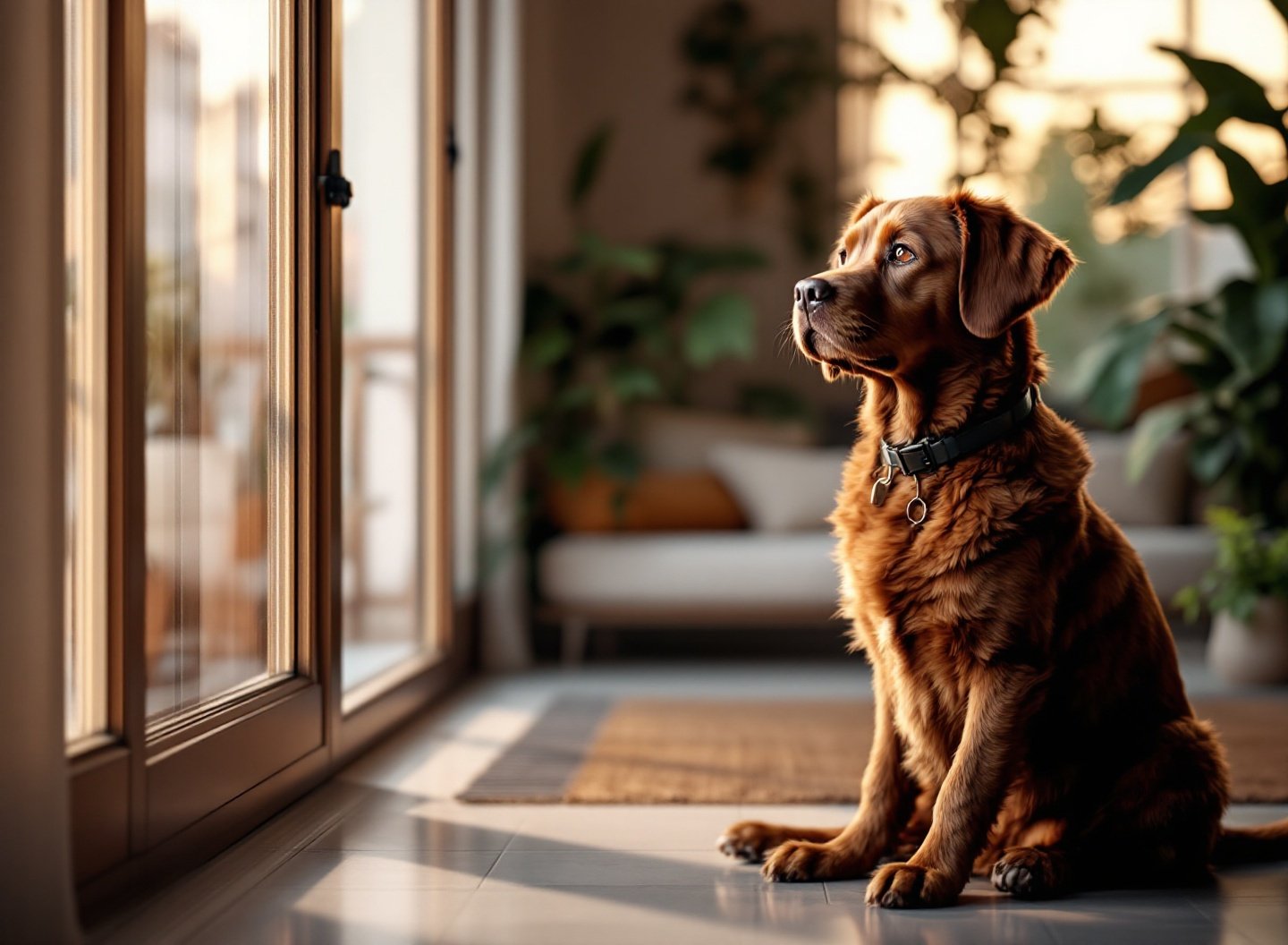 Superando a Culpa: Como a Convivência com Pets Transforma Vidas 1 Cachorro à espera do dono, expressão de expectativa