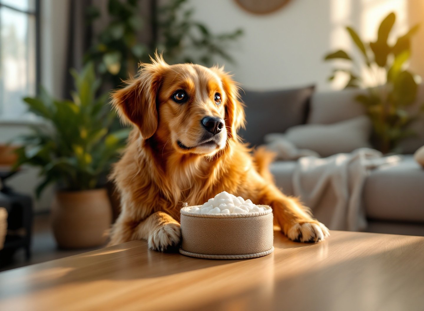 Filhote de cachorro mordendo móvel