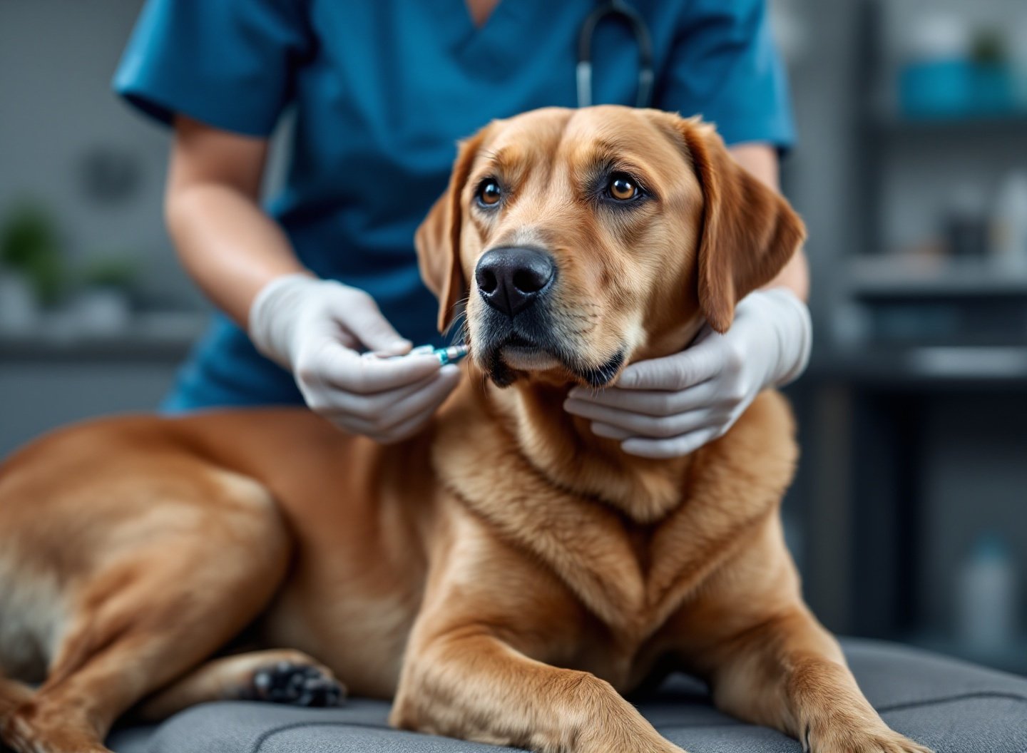 Prevenir Doenças em Animais: O Guia Definitivo que Todo Tutor Deveria Conhecer Agora 2 veterinária aplicando vacina em filhote de cachorro durante consulta preventiva