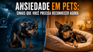 Antes e depois: cachorro ansioso vs cachorro calmo, sinais de ansiedade em pets