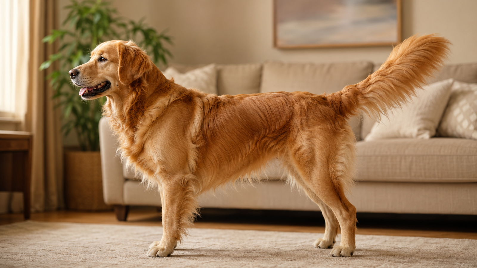 Pare de adivinhar o que seu cachorro sente: o guia definitivo da linguagem corporal canina para donos responsáveis 2 cachorro feliz com linguagem corporal positiva em casa