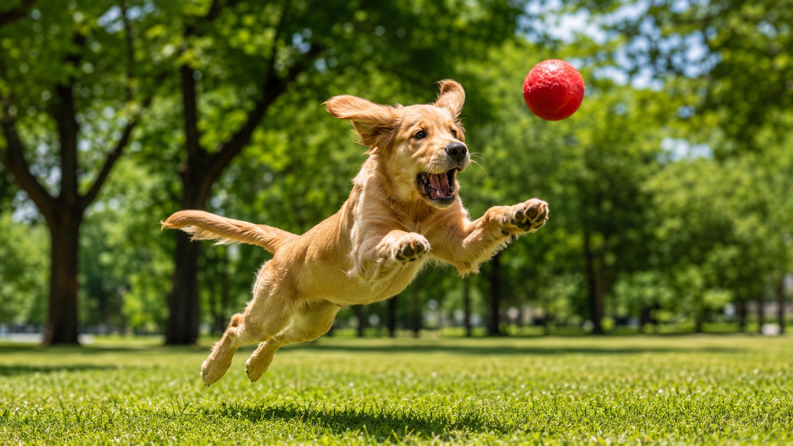 Seu cachorro está realmente feliz? Os 5 sinais que todo dono deveria reconhecer agora 3 Filhote de cachorro feliz brincando no parque, sinais de bem-estar e diversão canina