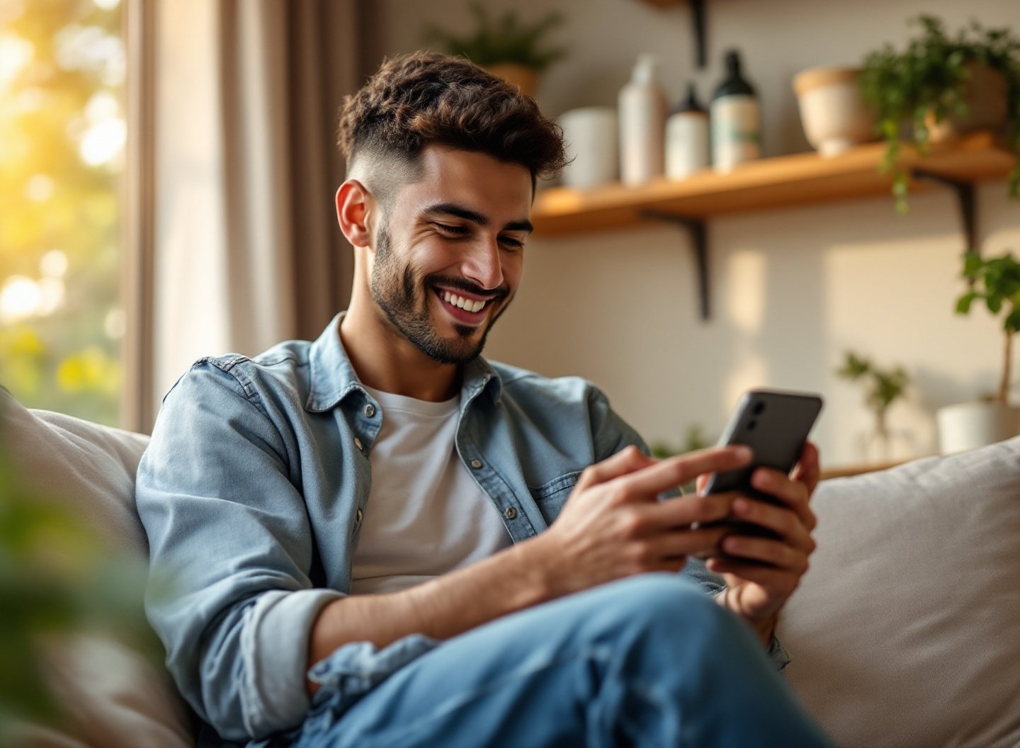 Tutor economizando com cuidados pet através de aplicativo mobile de compras programadas