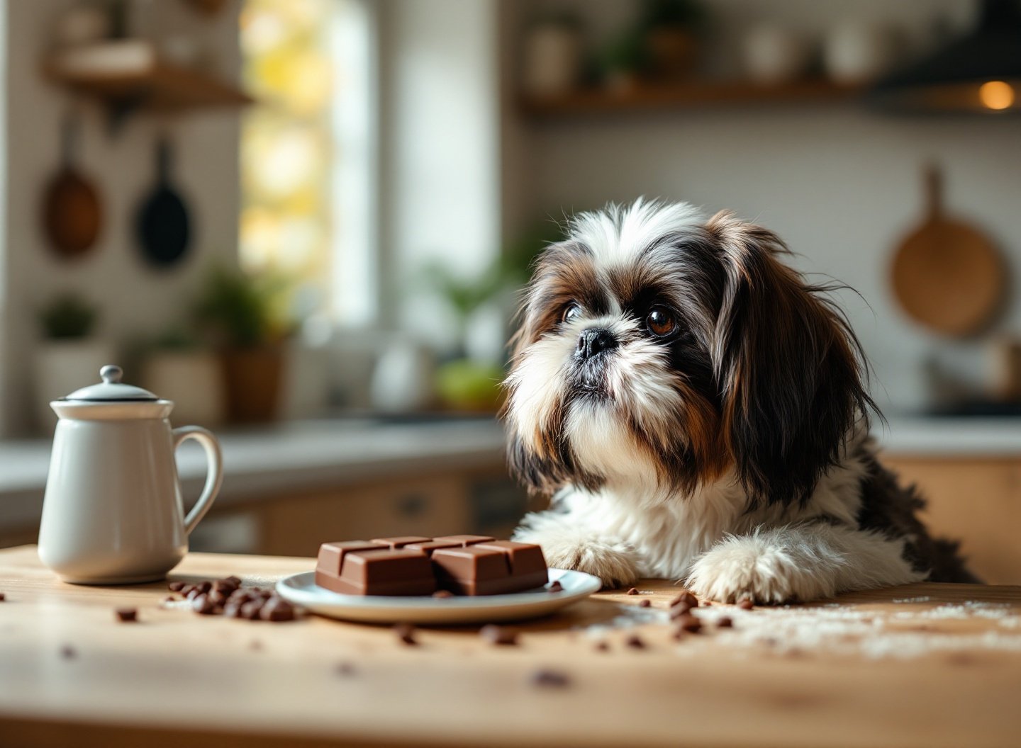 Perigo do chocolate para o shih tzu