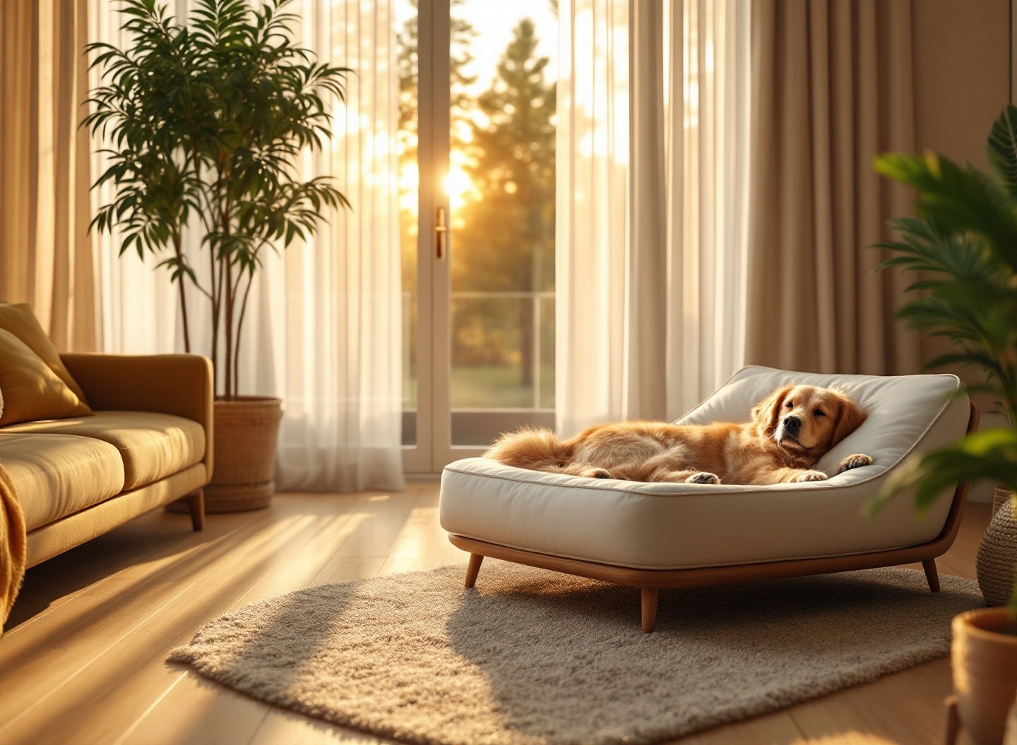 Antes de Levar um Cachorro para Casa: o Guia Definitivo que Todo Futuro Dono Precisa Ler 2 cachorro descansando em cama ortopédica em sala preparada para pet