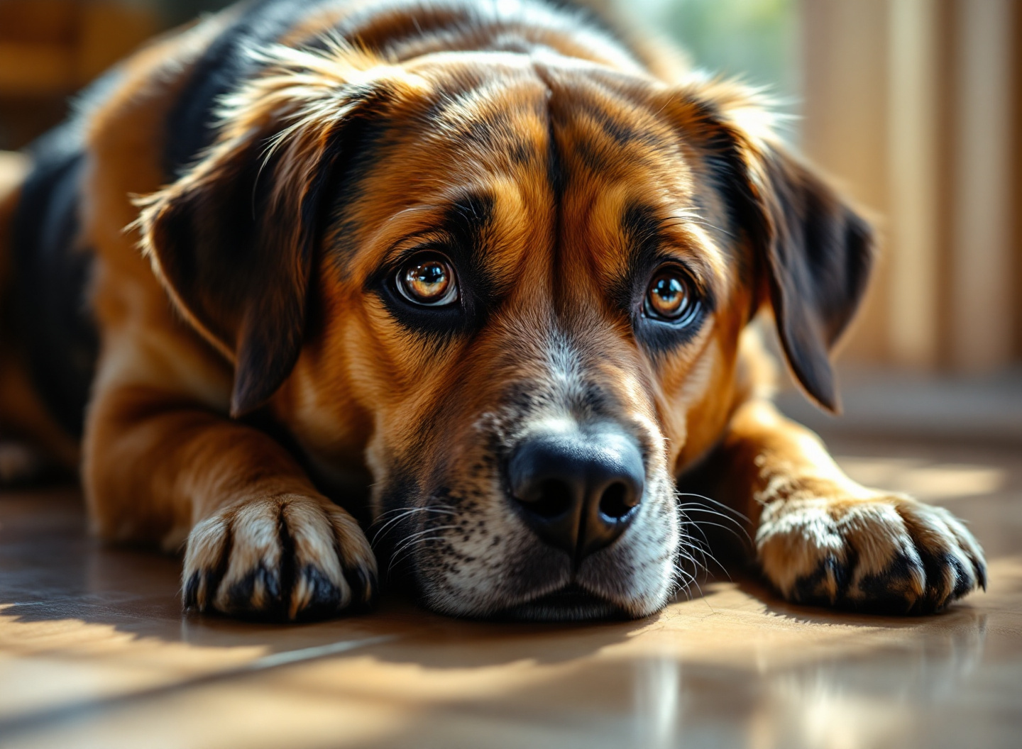 cachorro com sinais de má nutrição - pelagem opaca e sem brilho indicando deficiência alimentar