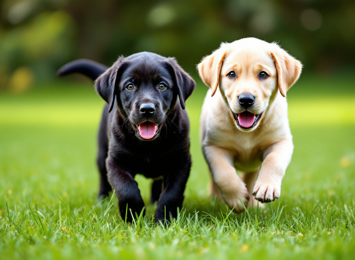 Seu Cão Merece Mais: Como a Escolha Certa de Comida Transforma a Saúde e Energia do seu Cachorro 3 Filhotes saudáveis e energéticos brincando em ambiente externo, demonstrando efeitos positivos da boa nutrição