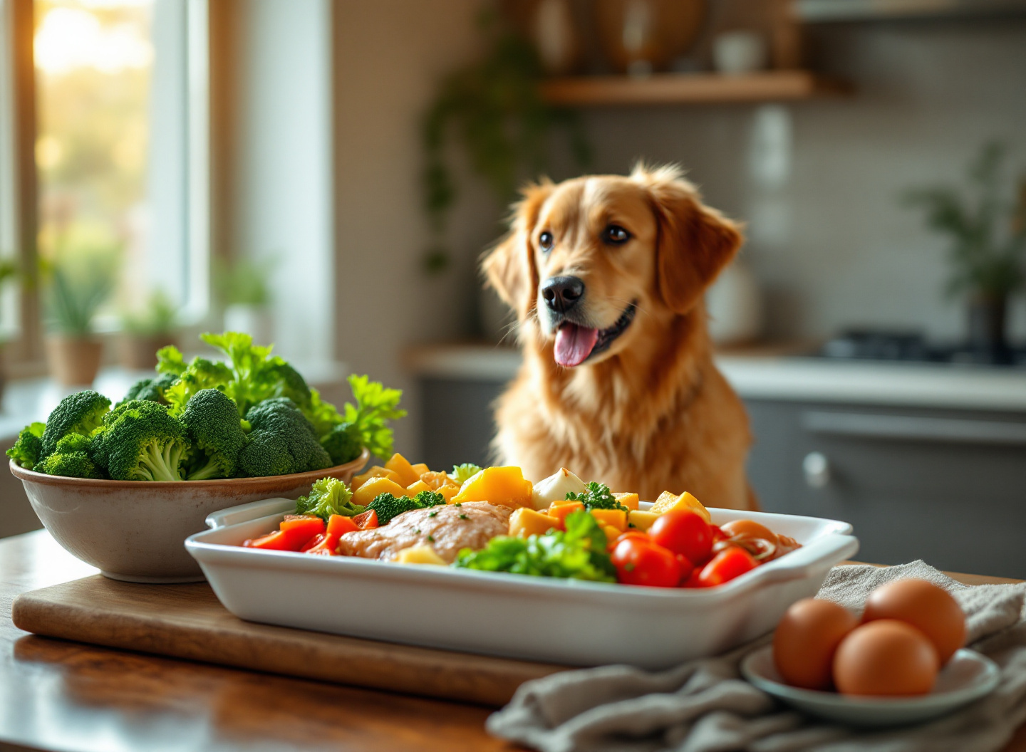 Alimentação Natural para Cães: Como Transformar a Saúde do Seu Pet com Comida de Verdade 2 comida natural para cães caseira com ingredientes frescos em tigela de cerâmica
