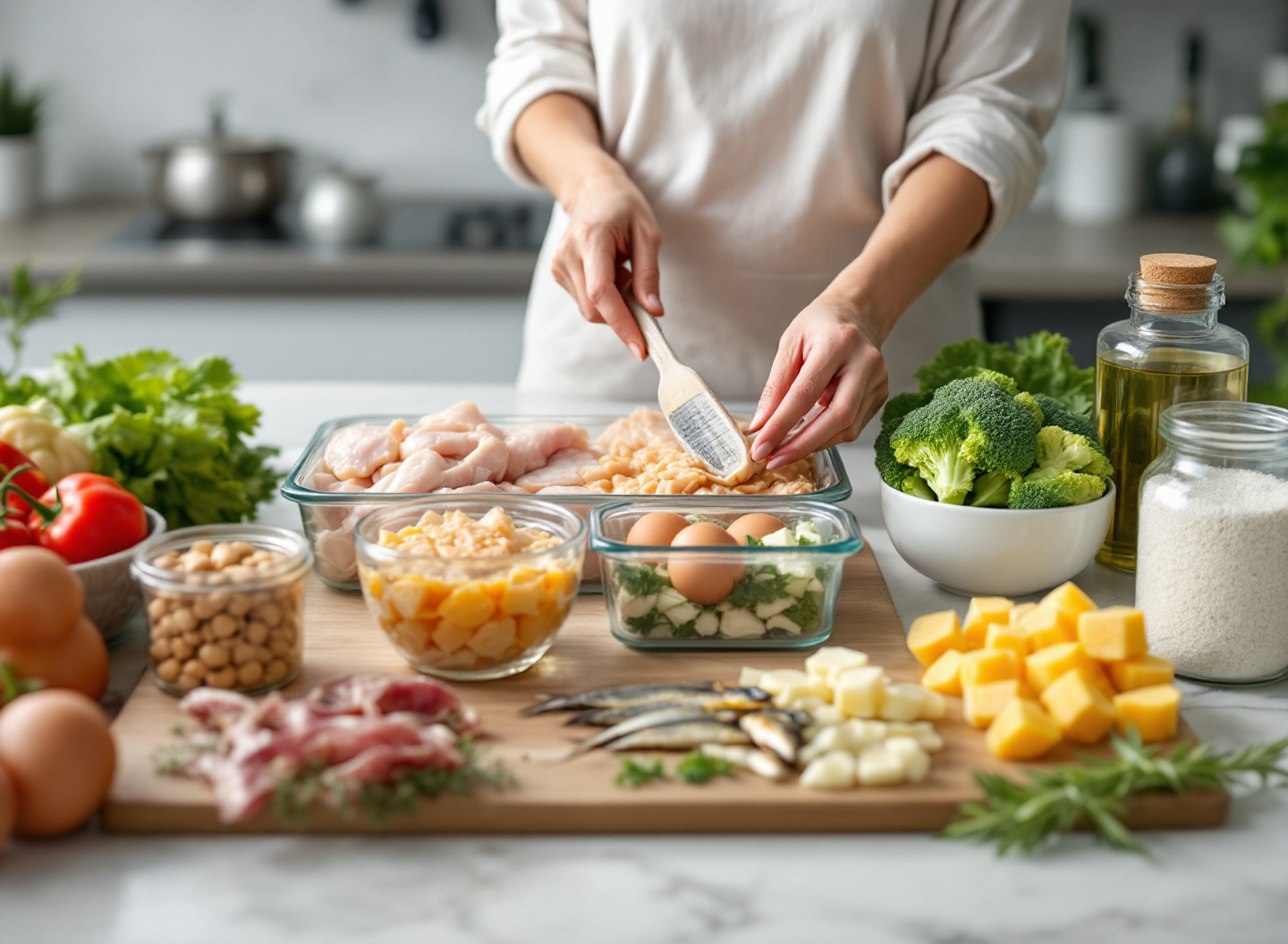 Alimentação Natural para Cães: Como Transformar a Saúde do Seu Pet com Comida de Verdade 3 preparação de comida natural para cães com ingredientes balanceados e suplementos