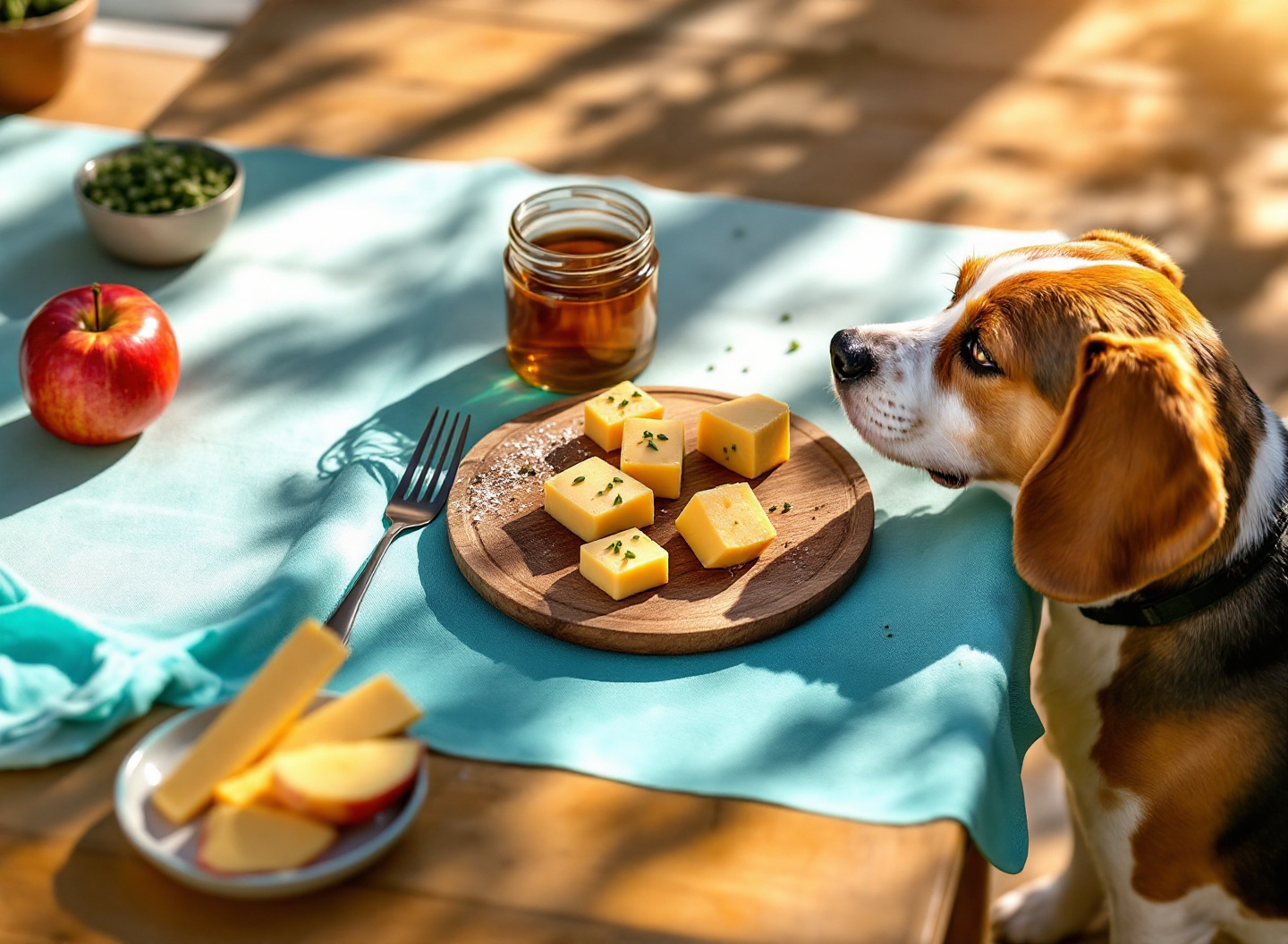 Seu Cachorro Pode Comer Maçã — Mas Existe Um Detalhe Crucial Que Muda Tudo 3 Maçã preparada com segurança para cachorro, com sementes removidas e em cubos