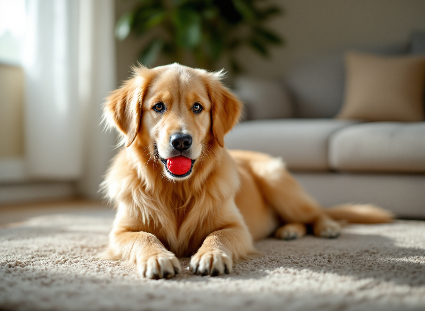 Brinquedos para cachorro: qual tipo reduz ansiedade e mantém o pet entretido por horas 2 filhote brincando com brinquedo Kong vermelho em ambiente aconchegante