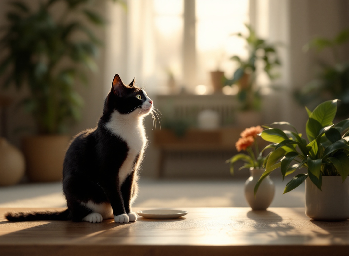 Seu gato está realmente feliz? Os 7 sinais que todo dono deveria conhecer agora 4 Gato em poleiro demonstrando exploração segura e comportamento ativo de bem-estar felino