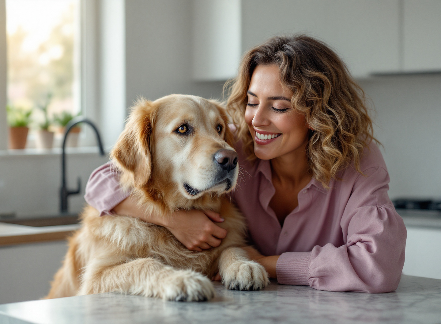Seu cachorro está comendo demais ou de menos? Descubra a quantidade exata de ração conforme peso e idade 2 Proprietária medindo ração para cachorro em cozinha clara, demonstrando como calcular porção correta de alimento para cão
