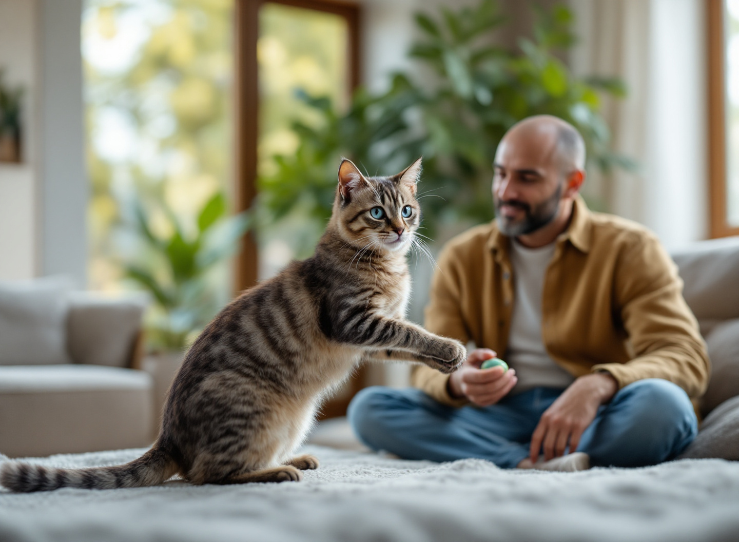 Por que o gato siamês conquistou milhões de donos: personalidade única e características que poucos conhecem 4 proprietários brincando com gato siamês em casa demonstrando interação social