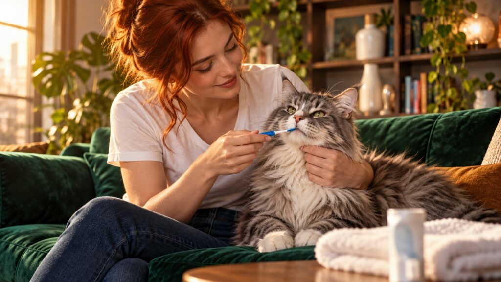 Higiene bucal gatos - Escovar os Dentes do Gato é Mais Simples do que Parece: O Passo a Passo Que Todo Tutor Precisa Conhecer